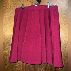 Plus Size 3X Burgundy ROMWE Mini Skirt